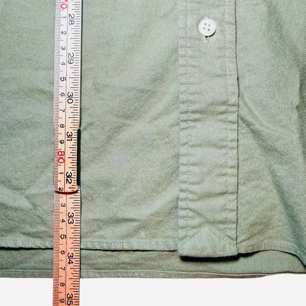Polo Ralph Lauren Mens 2XB Big & Tall Olive Green Cotton Button Down Shirt Pony